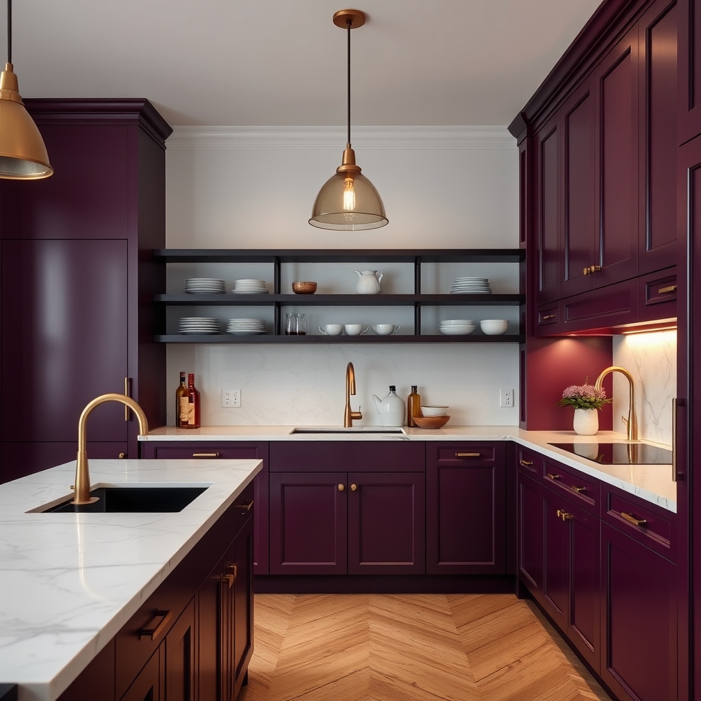 aubergine kitchen - Illustration 3