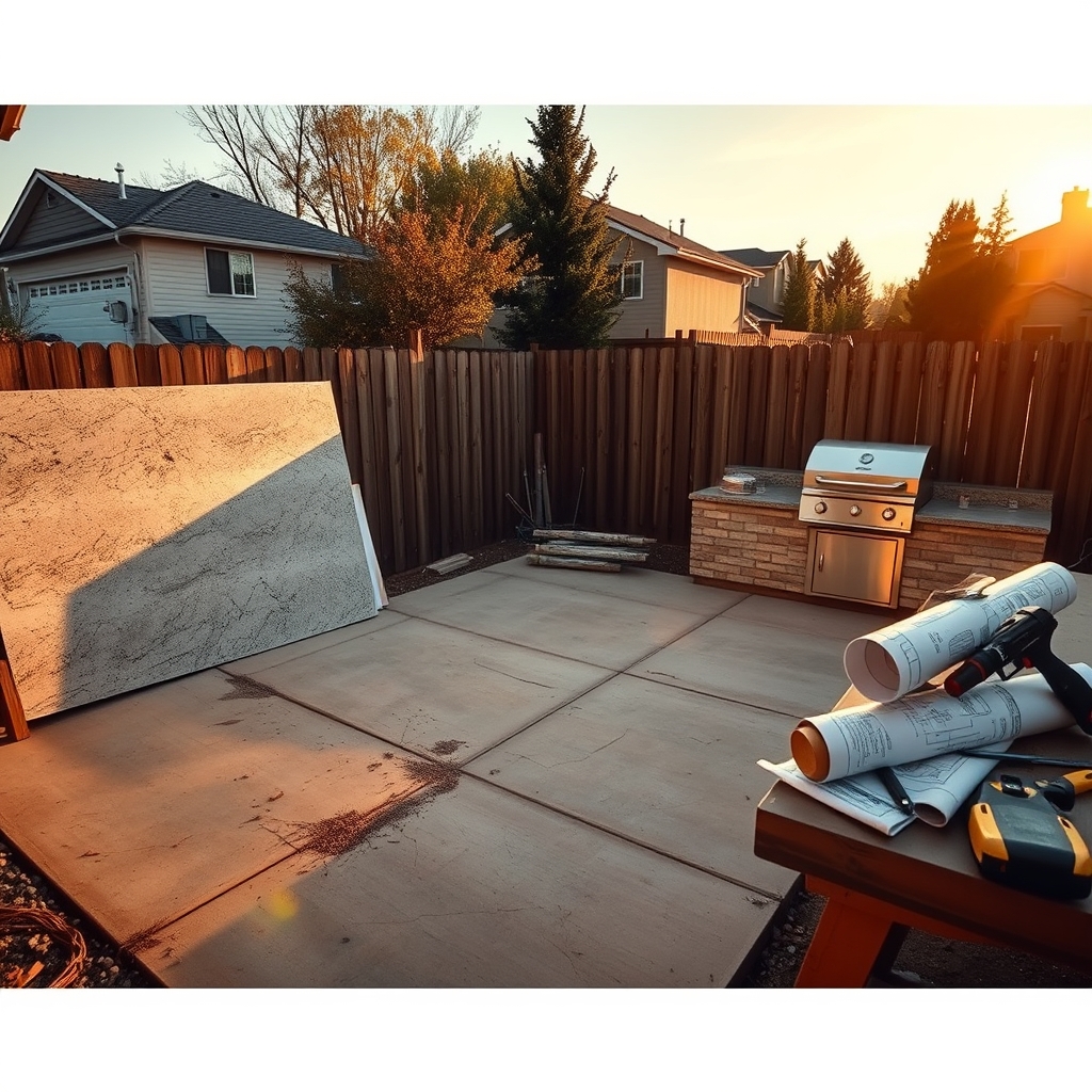 outdoor kitchen build - Illustration 1